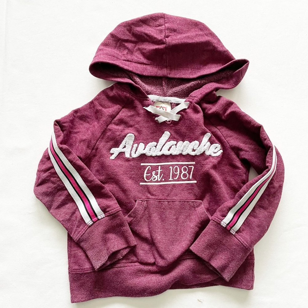 Avalanche Maroon Hooded Sweatshirt size 4
